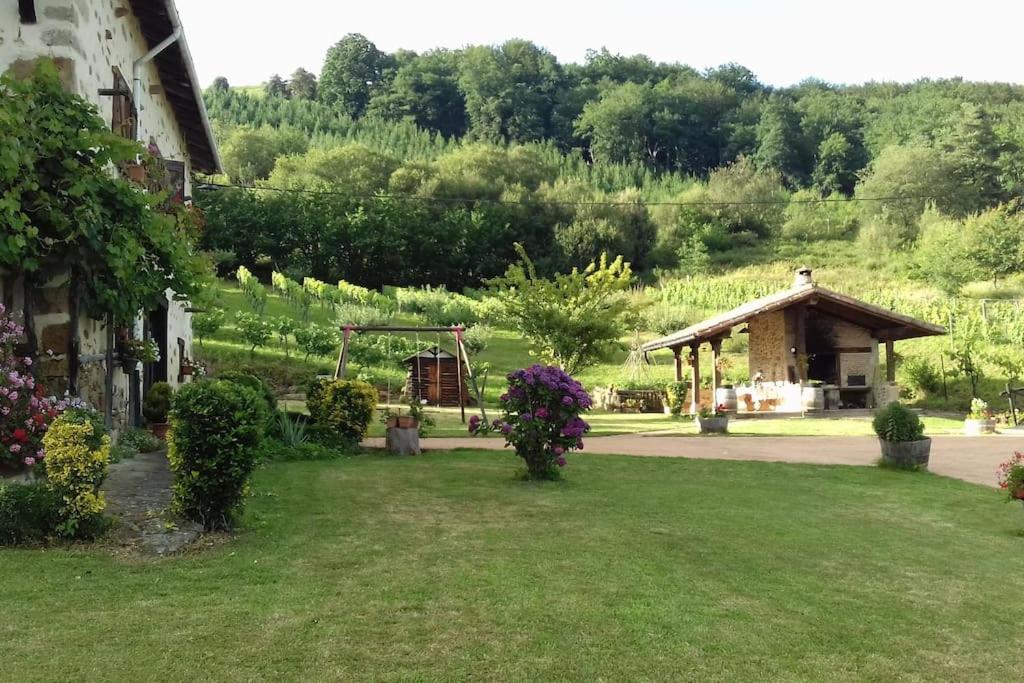 Caserio Vasco Con Piscina Y Barbacoa Orozko Exterior foto