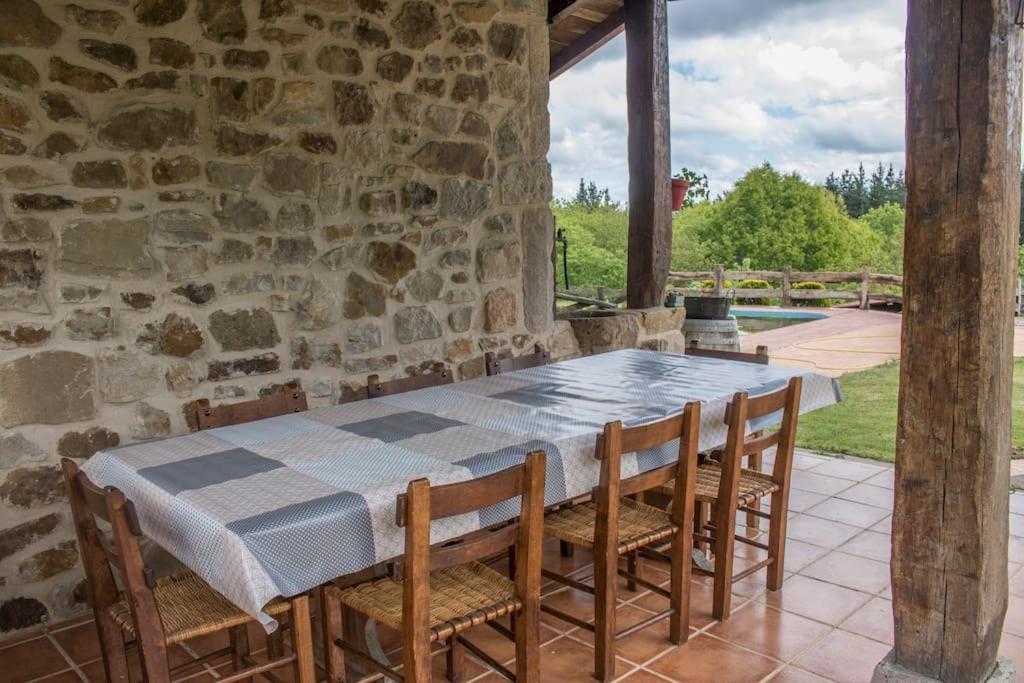 Caserio Vasco Con Piscina Y Barbacoa Orozko Exterior foto
